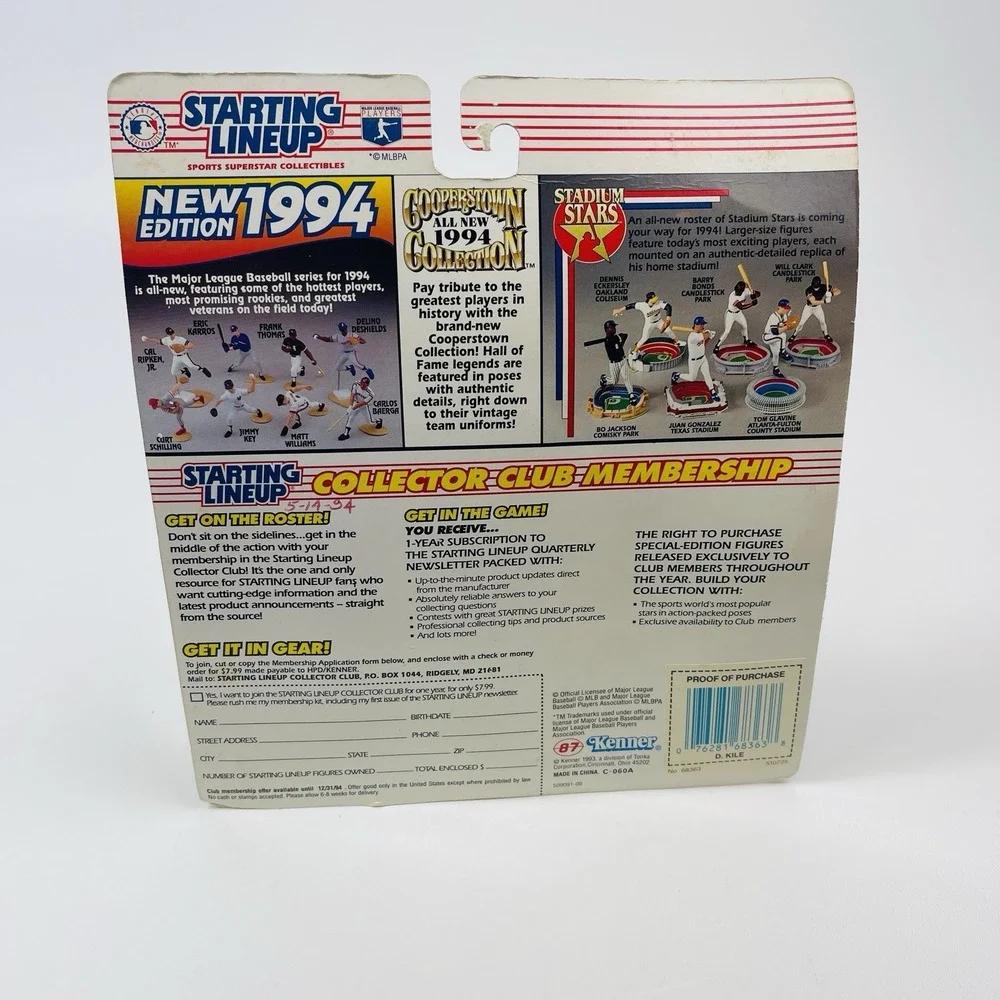 Starting Lineup 1994 Baseball Darryl Kile Houston Astros 68363 SLU